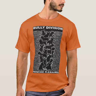Frenchie Pleasures Joy Division Fransk Bulldog Des T Shirt