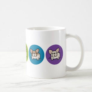Frenchie regnbåge kaffemugg