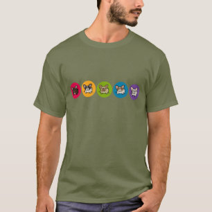 Frenchie regnbåge t shirt