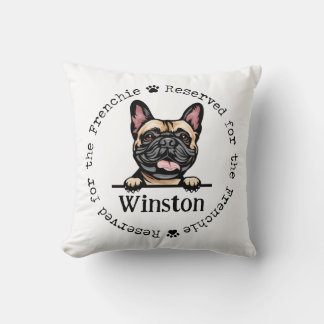 Frenchie Reserverad för Hund Pillow - Bulldog Kudde