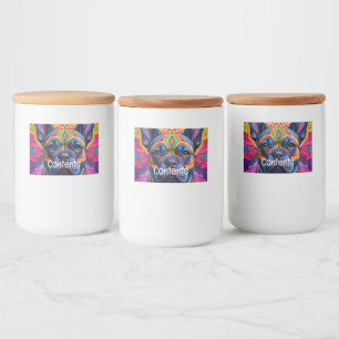 Frenchie Roligt Mat Etiketter