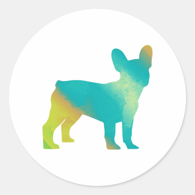 Frenchie Runt Klistermärke (Framsida)