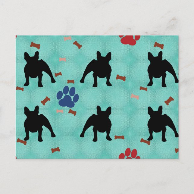 Frenchie Shadow Vykort (Framsida)