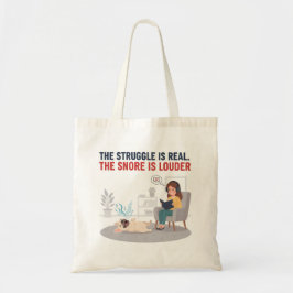 Frenchie Snoring Loud Funny Dog Mom Gift Tygkasse