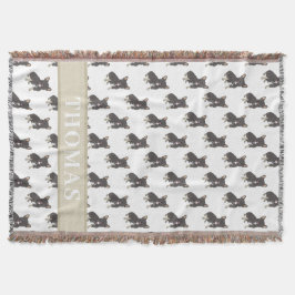 Frenchie (Svart och Tan Trefärgad)  Filt