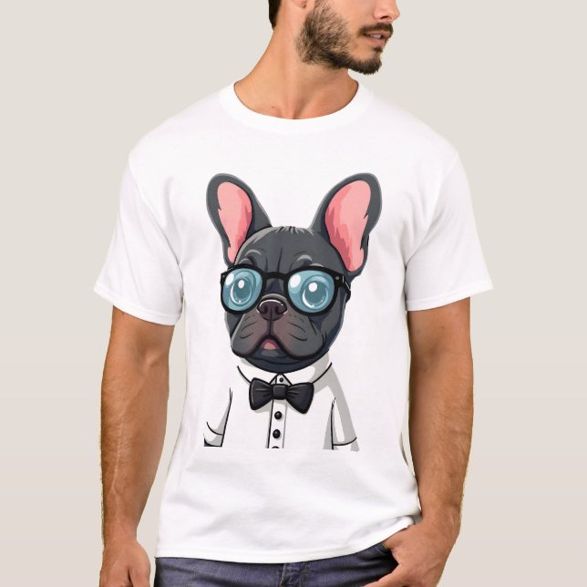 Frenchie The Gentlemen Copy (2) T Shirt (Framsida)