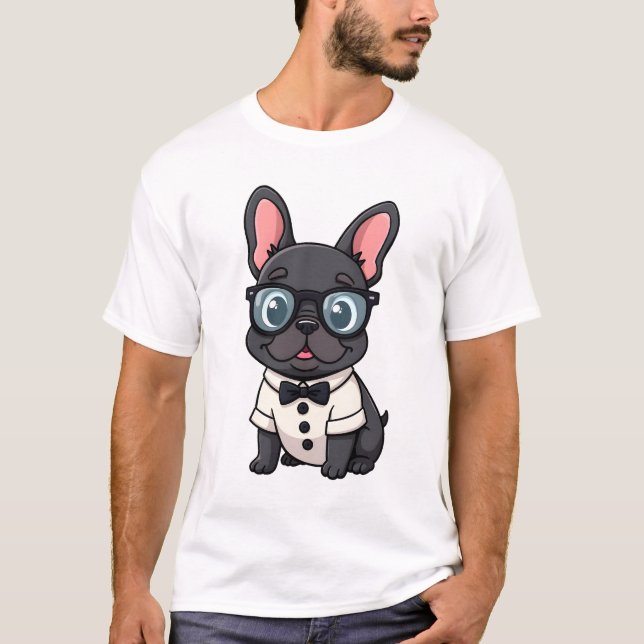 Frenchie The Gentlemen Kopia (4) T Shirt (Framsida)