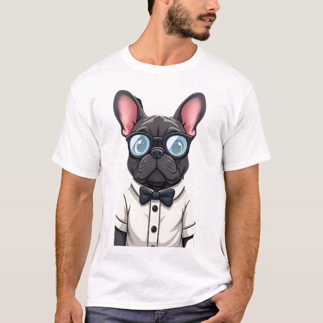 Frenchie The Gentlemen Kopia (6) T Shirt (Framsida)