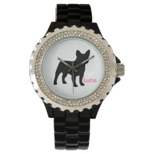 Frenchie tid! - Svart Armbandsur