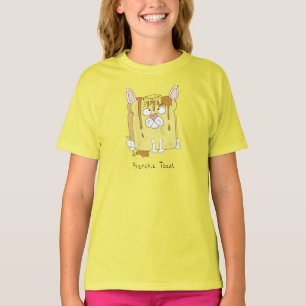 Frenchie Toast Fransk Bulldog Barn Girl's T-Shirt