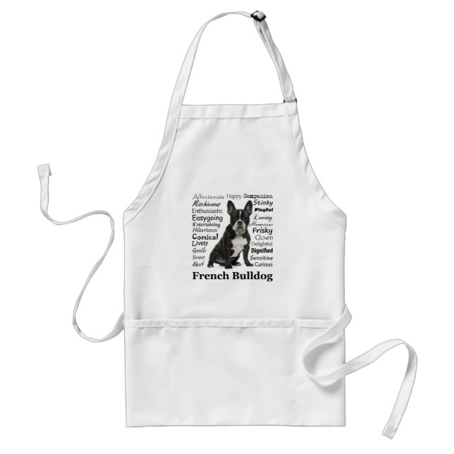 Frenchie Traits Apron Förkläde (Framsidan)