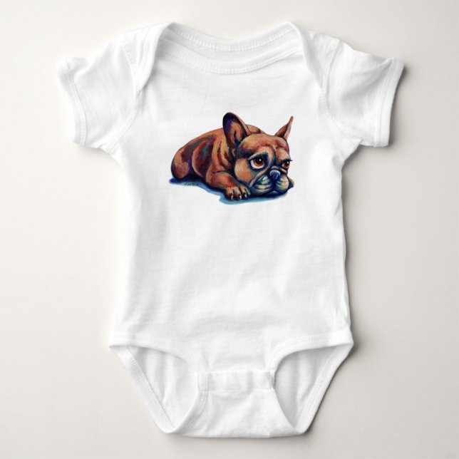 Frenchie-Valp T Shirt (Framsida)