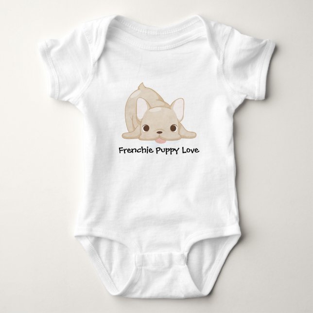 Frenchie valpkärlek tee (Framsida)