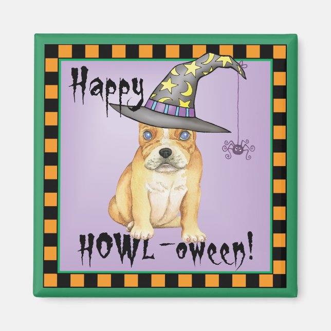 Frenchie Witch Magnet (Framsidan)