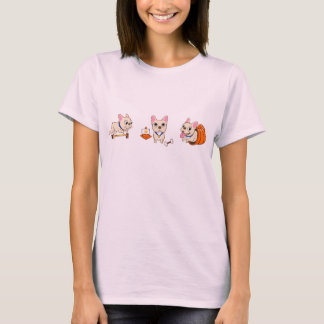 Frenchien tänder utslagsplatsen t-shirt