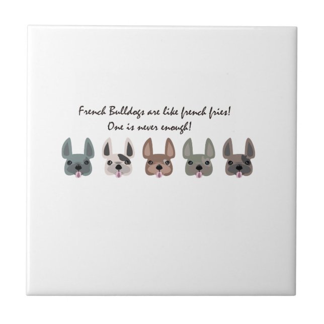 Frenchies är den lika franska småfisksamlingen kakelplatta (Framsidan)