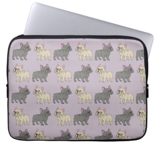 Frenchies, Lila Laptop Fodral