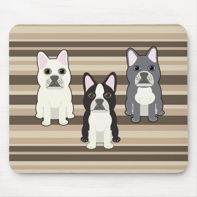 Frenchies Neutral Randig Musmatta (Framsidan)