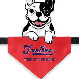 Frenchies Personlig Team Stil Red Blue