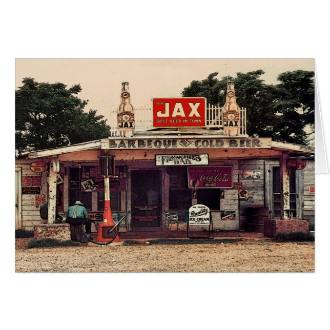 Frenchies Pub Hälsningskort (Framsidan Horizontal)