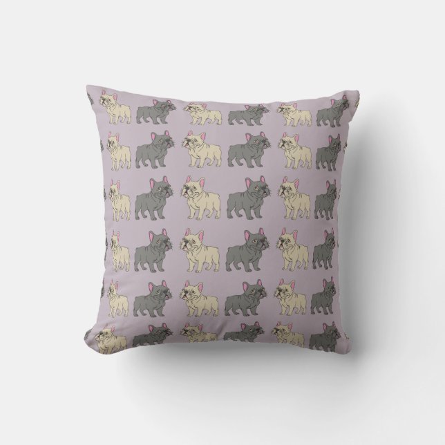 Frenchies, Purple Kudde (Framsida)
