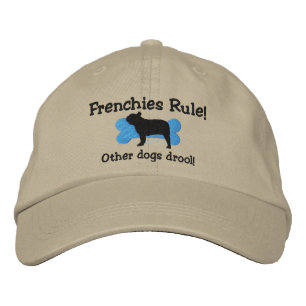 Frenchies Rule Embroiderade Hat Broderad Keps