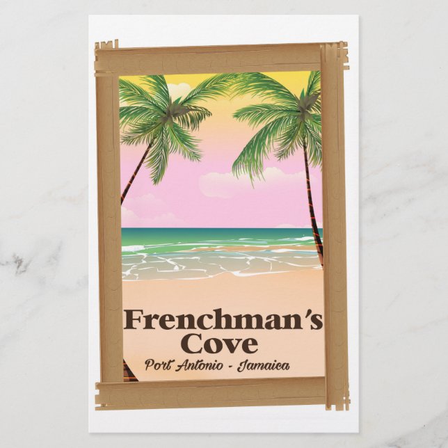 Frenchmans hamn Antonio, Jamaica Brevpapper (Framsida)