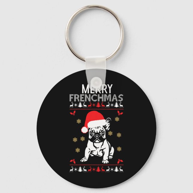 Frenchmas Fransk Bulldog Nyckelring (Framsida)