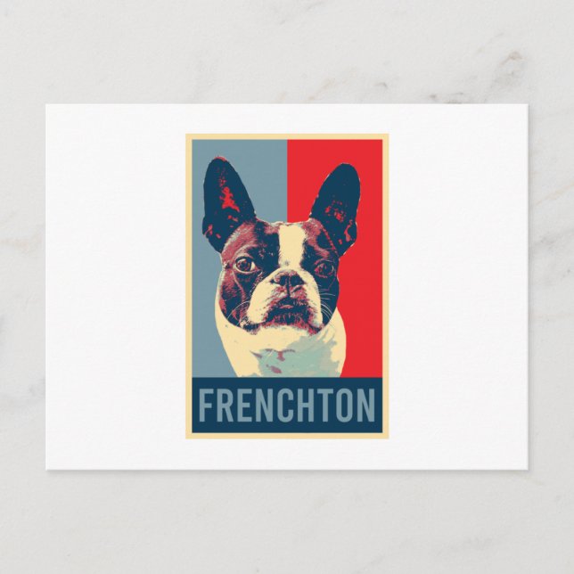 Frenchton Hund Vykort (Framsida)