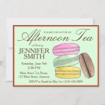 Frenh Macarons Bröllopsdusch Afternoon Tea-fest
