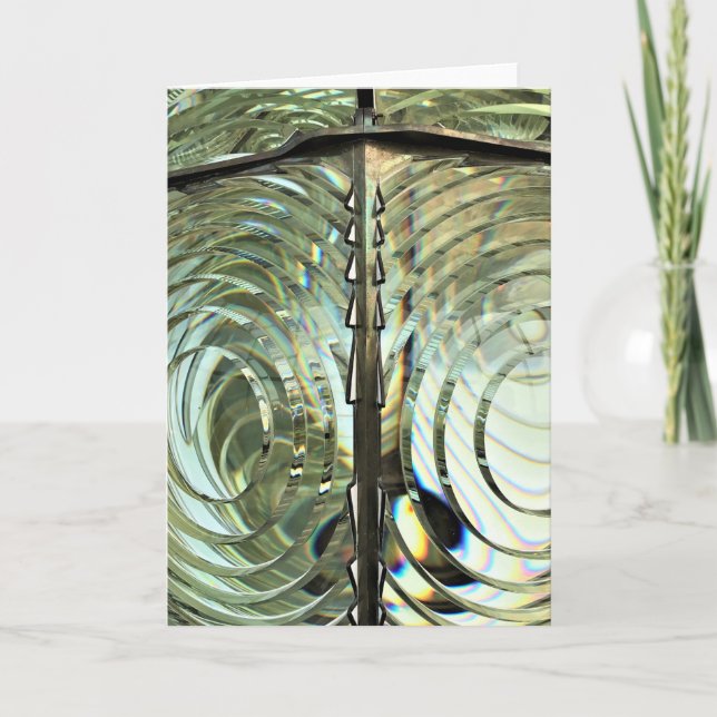 Frensel Lens, Cape Blanco Lighthouse, Oregon Kuste Kort (Framsida)