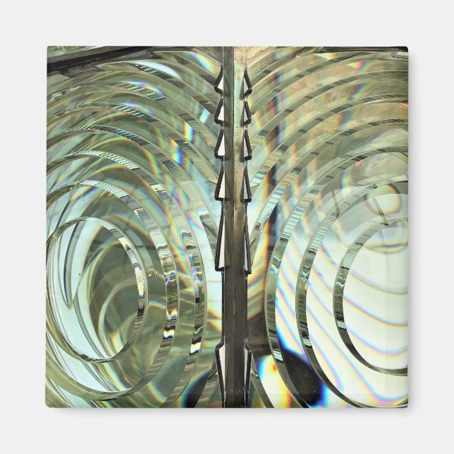 Frensel Lens, Cape Blanco Lighthouse, Oregon Kuste Magnet (Framsidan)
