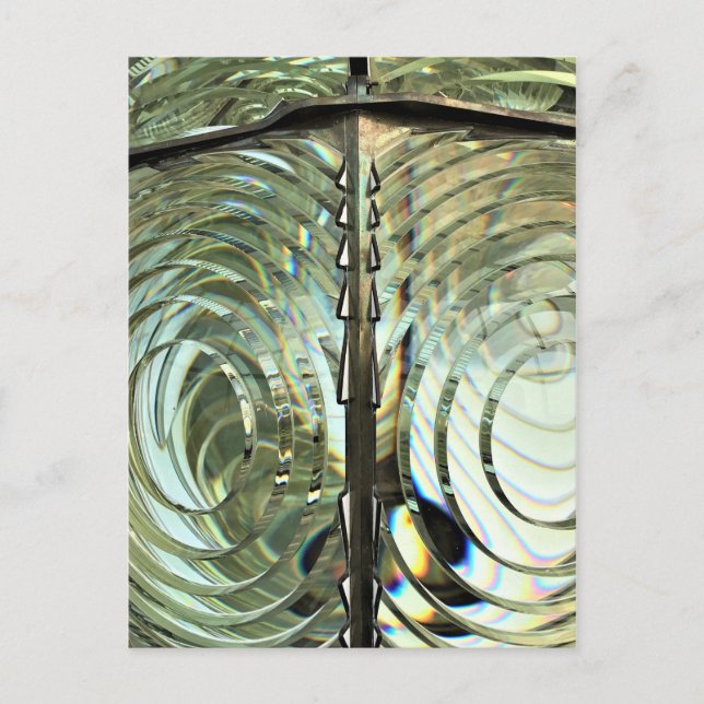 Frensel Lens, Cape Blanco Lighthouse, Oregon Kuste Vykort (Framsida)