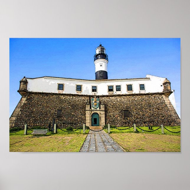 FRENTE DO FAROL DA BARRA - Salvador Ba Poster (Framsidan)