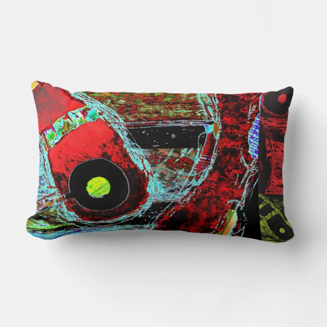 Frequency Serpent –  Abstract Energy Throw Pillow Lumbarkudde (Framsida)