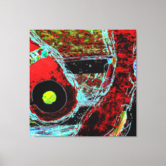 Frequency Serpent  Abstract Stretched Canvas Print