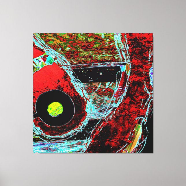 Frequency Serpent  Abstract Stretched Canvas Print (Framsida)