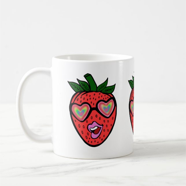 fresa enamorada kaffemugg (Vänster)