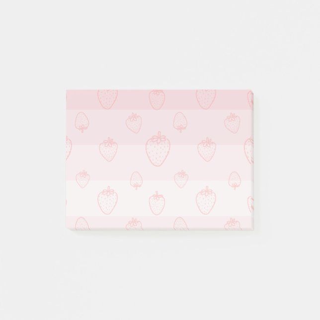 Fresas con Crema Post-it Notes Block (Framsida)