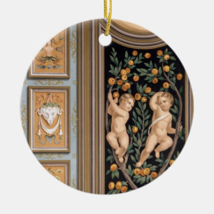 Fresco av Cupids från kyrkan av St. Ambroglio, Julgransprydnad Keramik