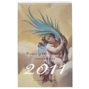 Fresco av de bayerska klosterna kalender