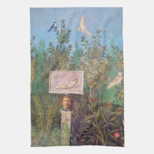 Fresco of a Garden Scene, Pompeii Kökshandduk