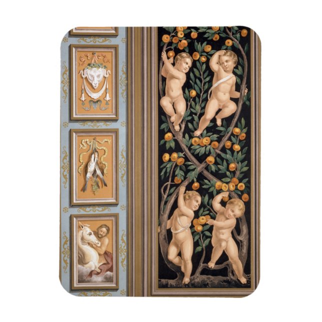 Fresco of Cupids from the Church of St. Ambroglio Magnet (Vertikal)