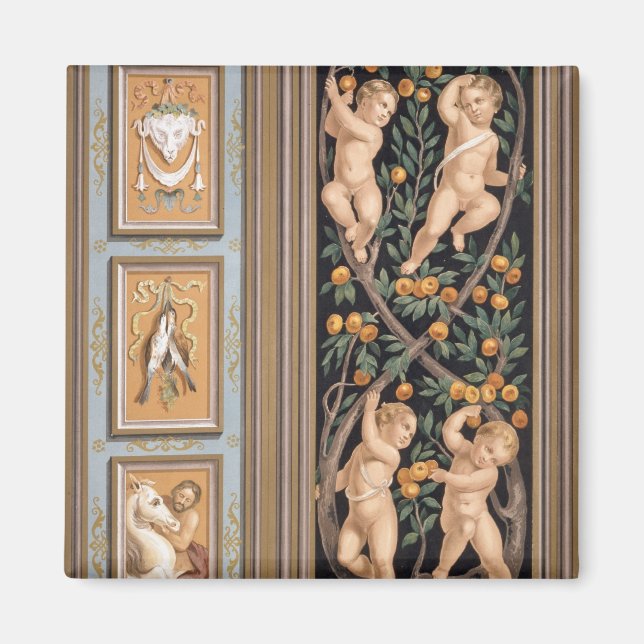 Fresco of Cupids from the Church of St. Ambroglio Magnet (Framsidan)