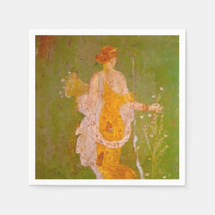 Fresco of Flora in Villa of Ariadne, Pompeii Pappersservett