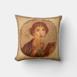 Fresco of Sappho in Pompeii Kudde