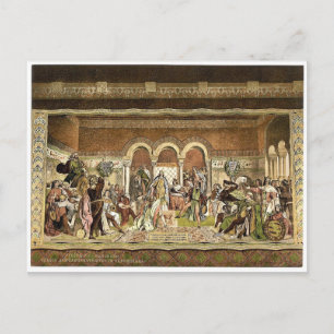 Fresco of the Singers' Tävling in the Sangersaal, Vykort