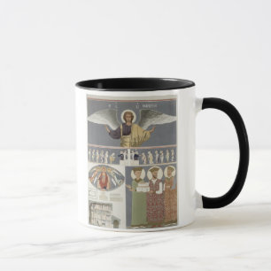 Frescoes från den ortodoxa kyrkan av Nekrssi när Mugg