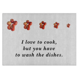 Fresh Apples and Tomatoes Rectangle Cutting Board