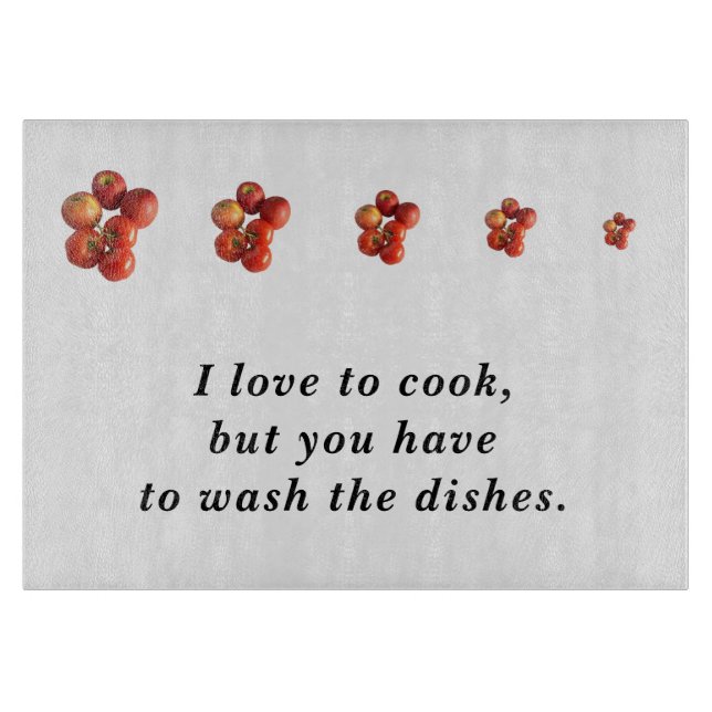 Fresh Apples and Tomatoes Rectangle Cutting Board (Framsidan)